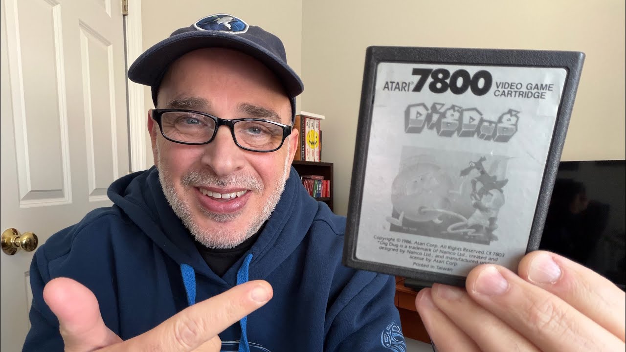 Retro-gaming Dig Dug on the Atari 7800-A Surprisingly Fun Time! #retrogaming #atari 