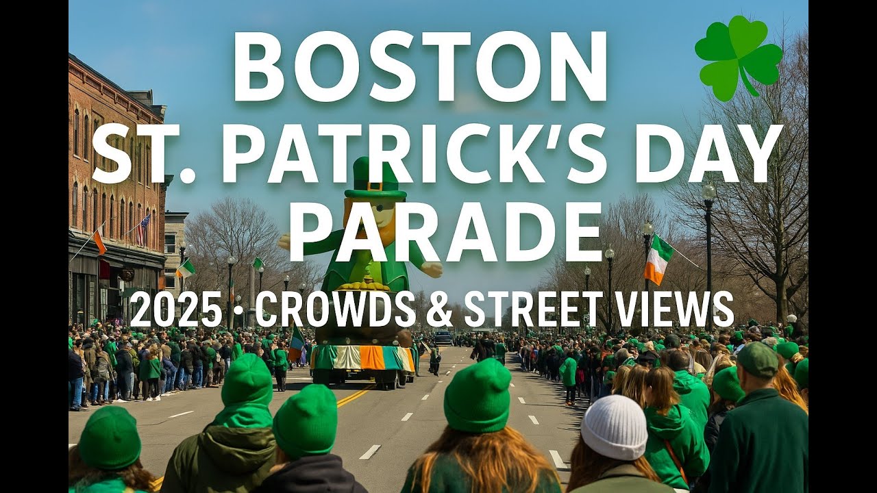 Boston St. Patrick’s Day Parade 2025 | Crowd, Parade & Street Views