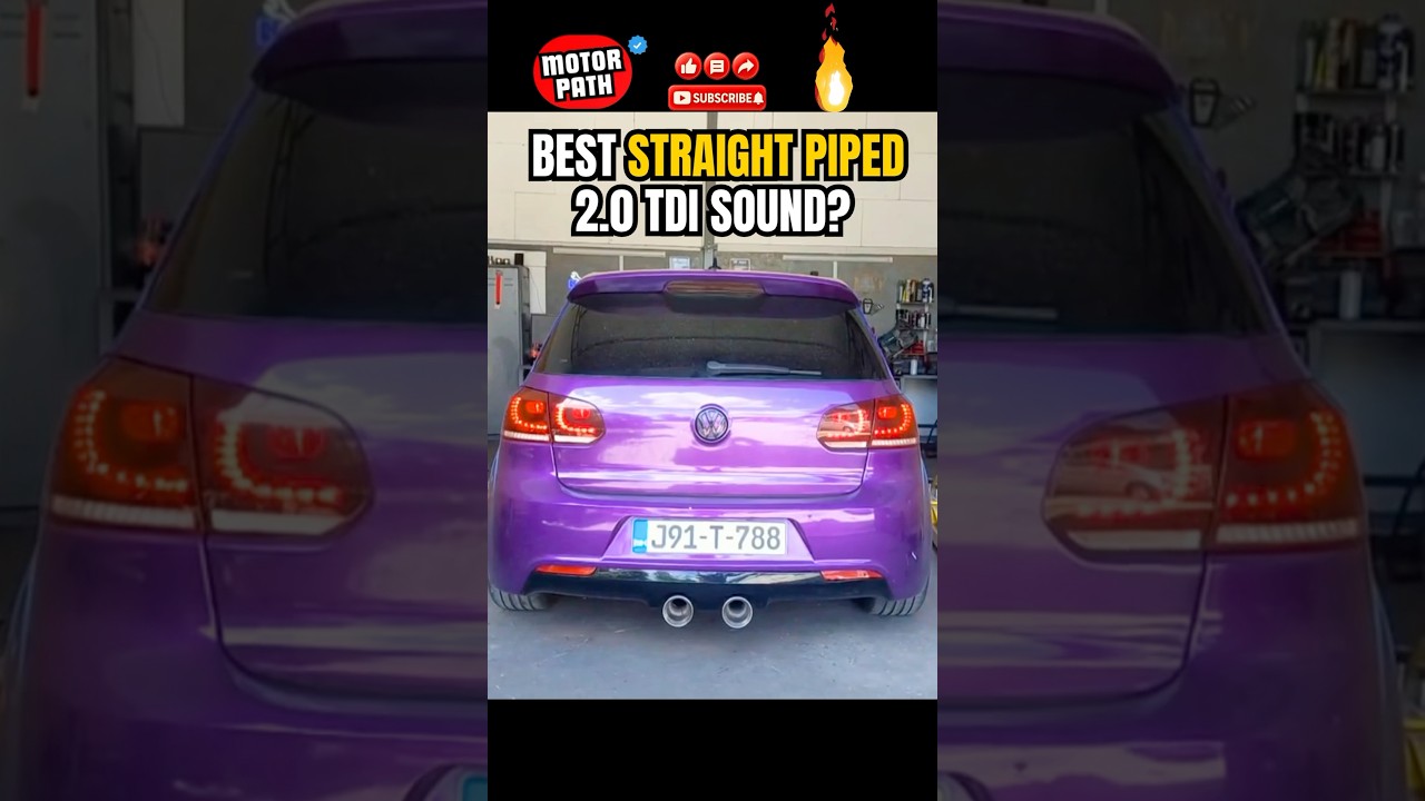 Tuned GOLF 6 2.0TDI with Exhaust Work Sound Great #golf6 #tdi #diesel #tuning #exhaustsound #shorts