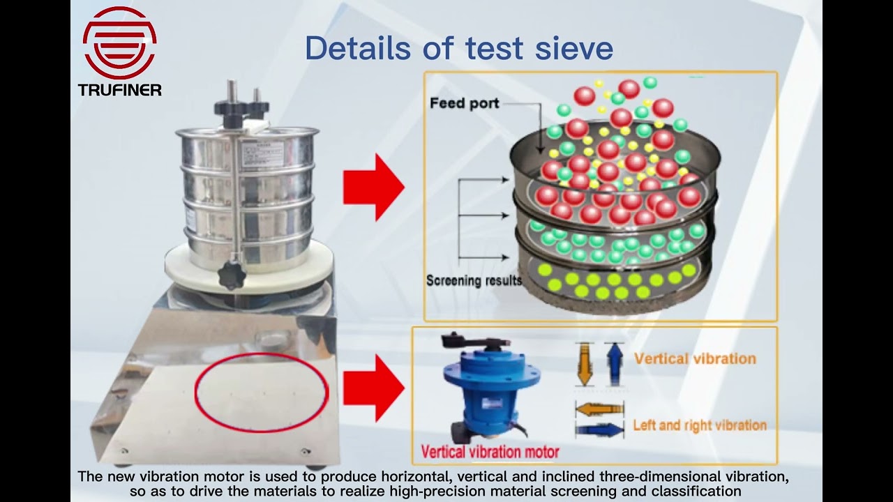 Laboratory test sieve shaker sifter machine
