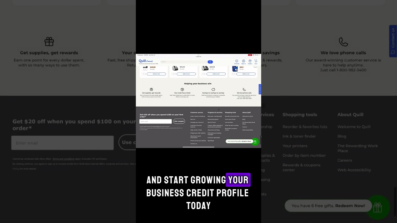 ✨Build Business Credit Fast with Quill!✨