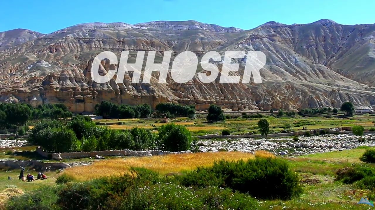 Outstanding beauty of Chhoser area with unique colorful cliffs and the walls