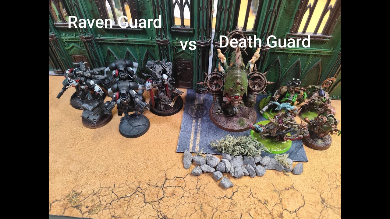 Death Guard vs Raven Guard Warhammer 40k Battle Report deutsch 10 Edition