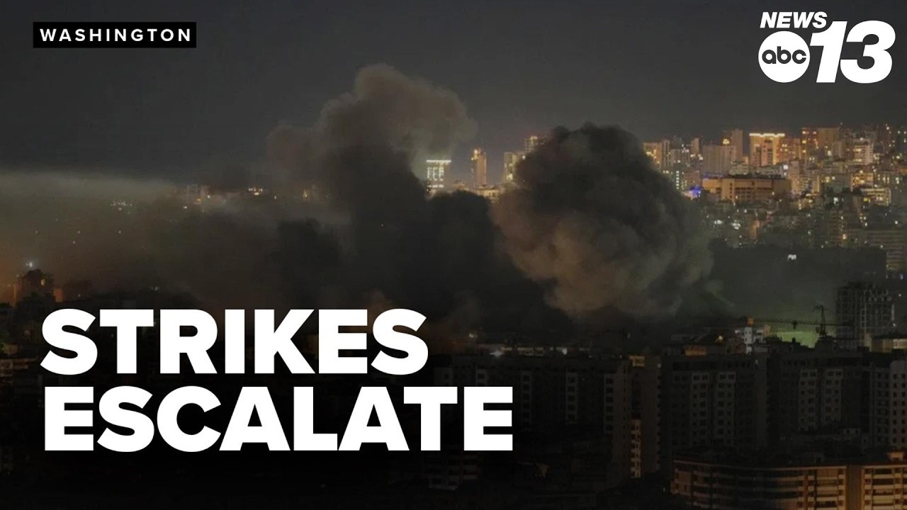 Israeli airstrikes hit Tehran and Beirut as US warns of escalation