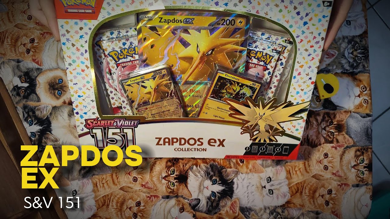 Opening Pokémon 151 Zapdos EX Collection (Silent)