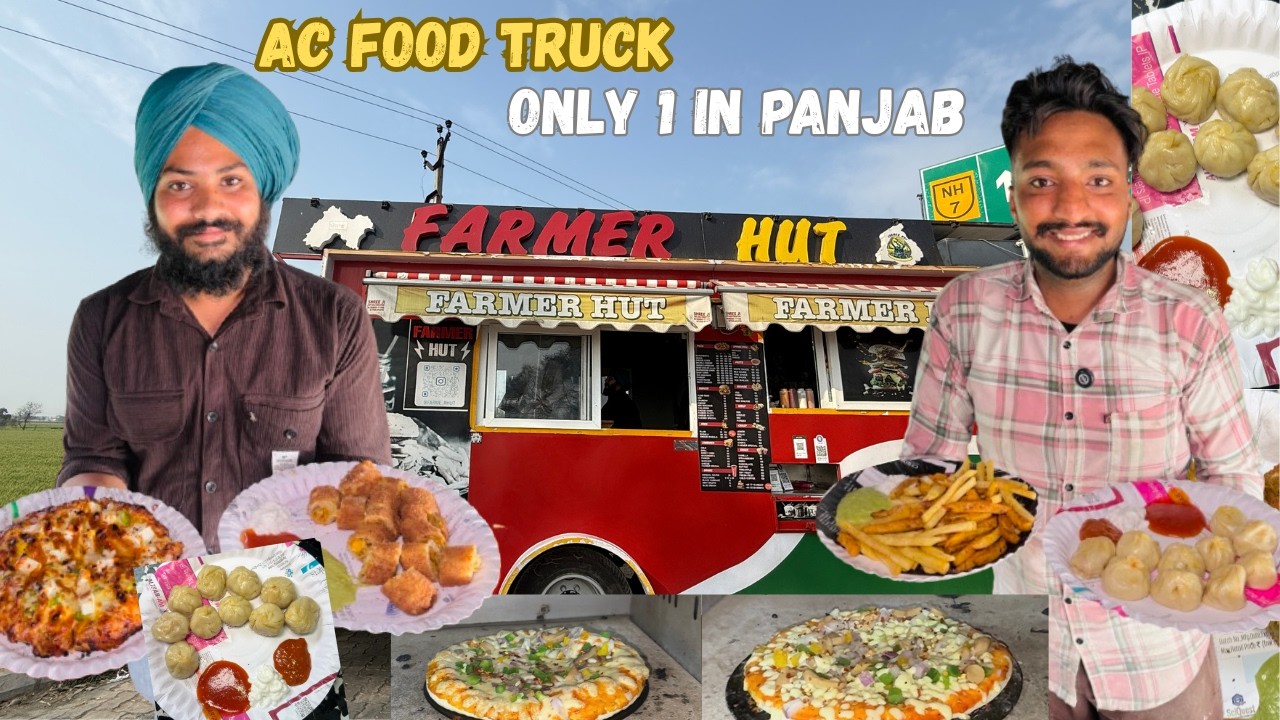 Most Famous Farmer Food Truck On Highway🤯|| AC Sitting Ke Saath Tasty Khana|| Street Food India