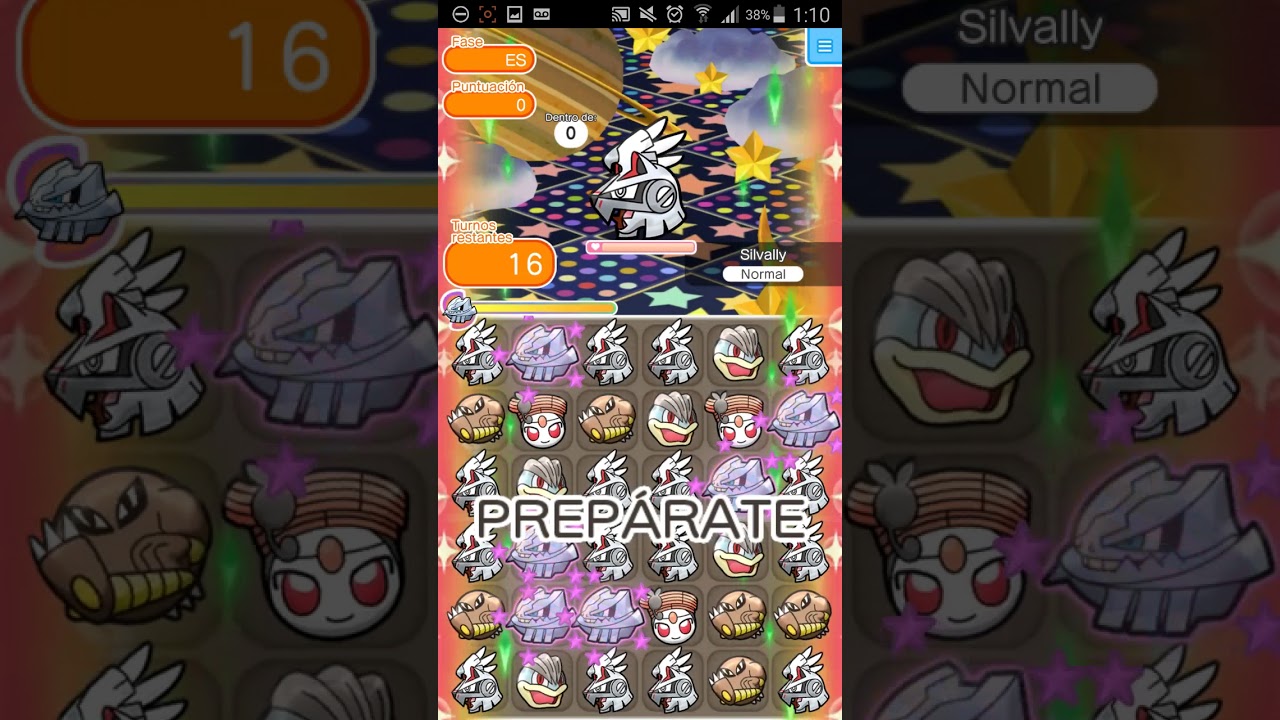 Pokemon  shuffle Silvally catch