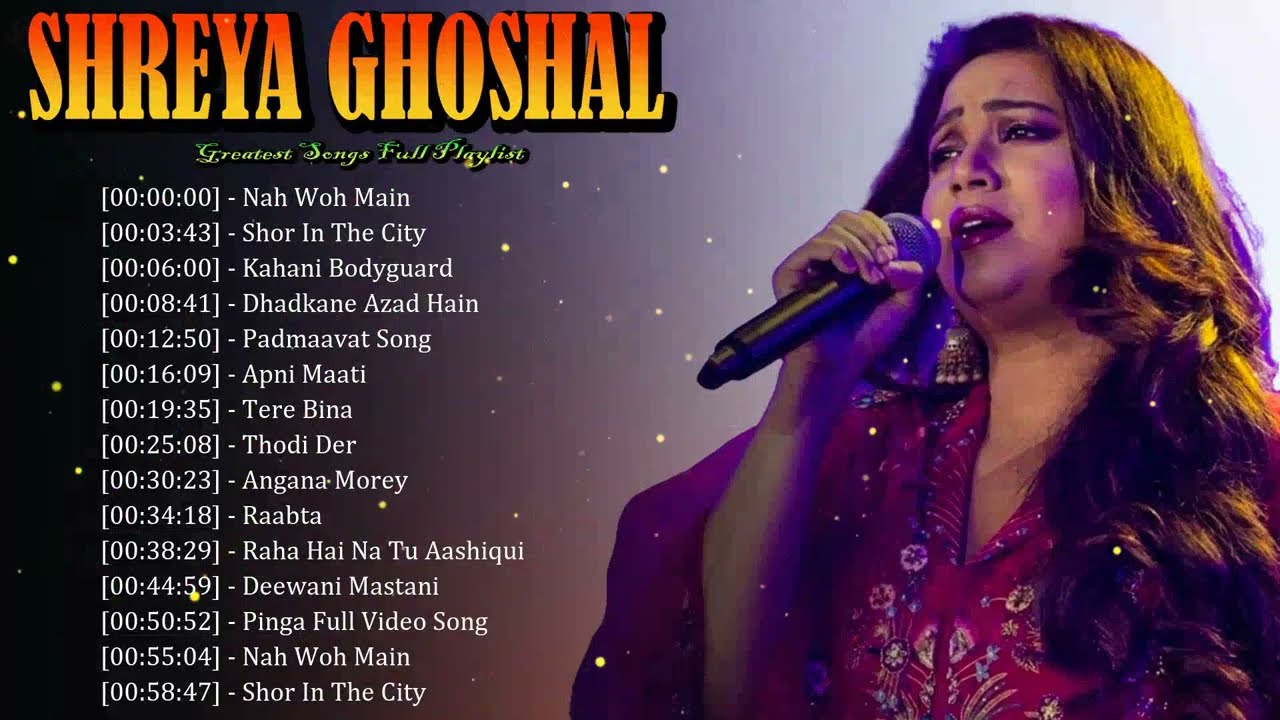 🎧🌸 Shreya Ghoshal - Angelic romantic ballads filled with emotion and timeless Bollywood magic 💫🎶