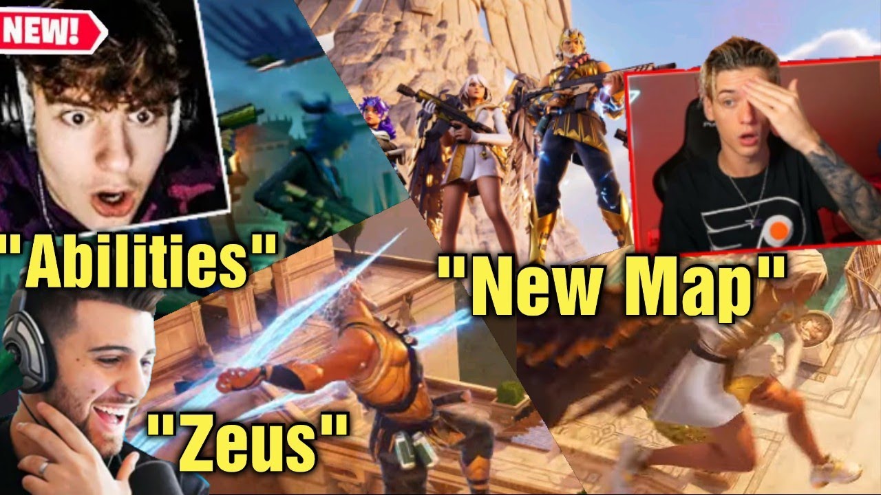 Streamers REACT to Fortnite Battle Royale Chapter 5 Season 2 - Myths & Mortals | Launch Trailer