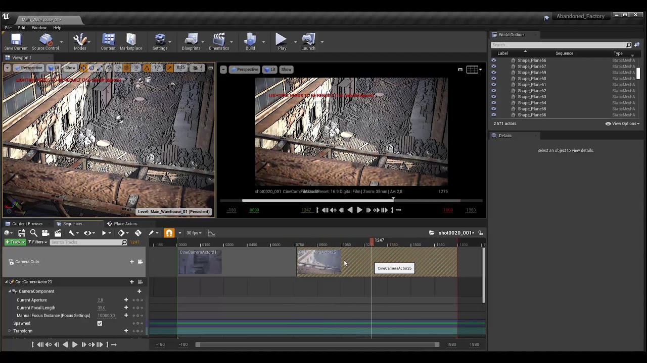 Tuto du Jeudi : réalisez une cinématique avec Unreal Engine