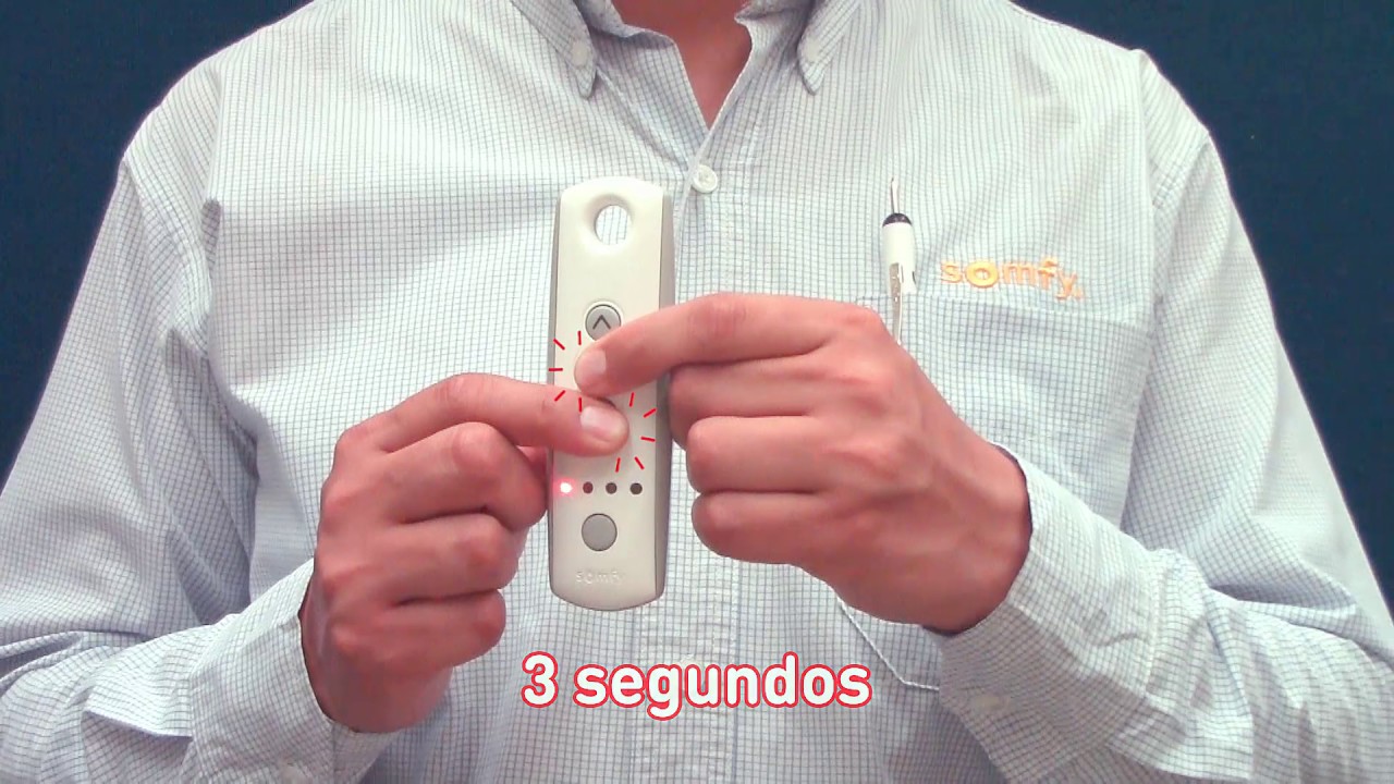 Somfy Programación de motores Altus RTS en 7 pasos