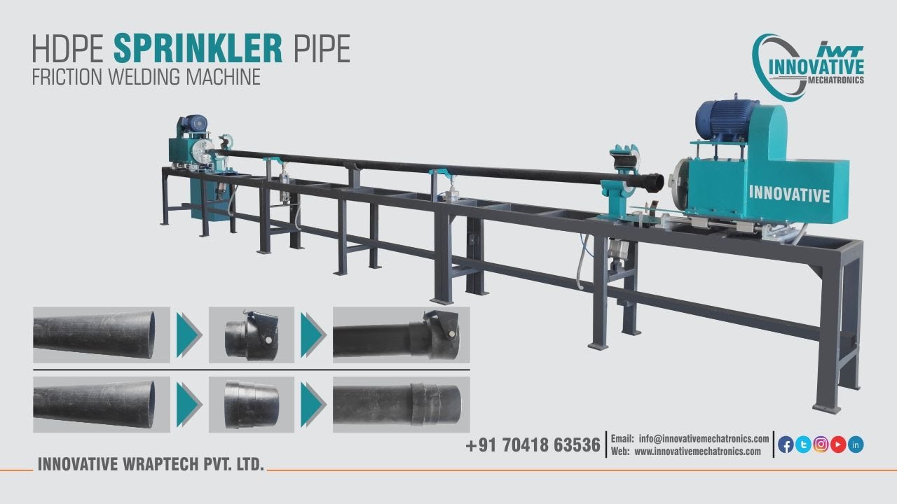hdpe sprinkler pipe Coupler friction welding machine | HDPE Pipe Friction Welding Machine