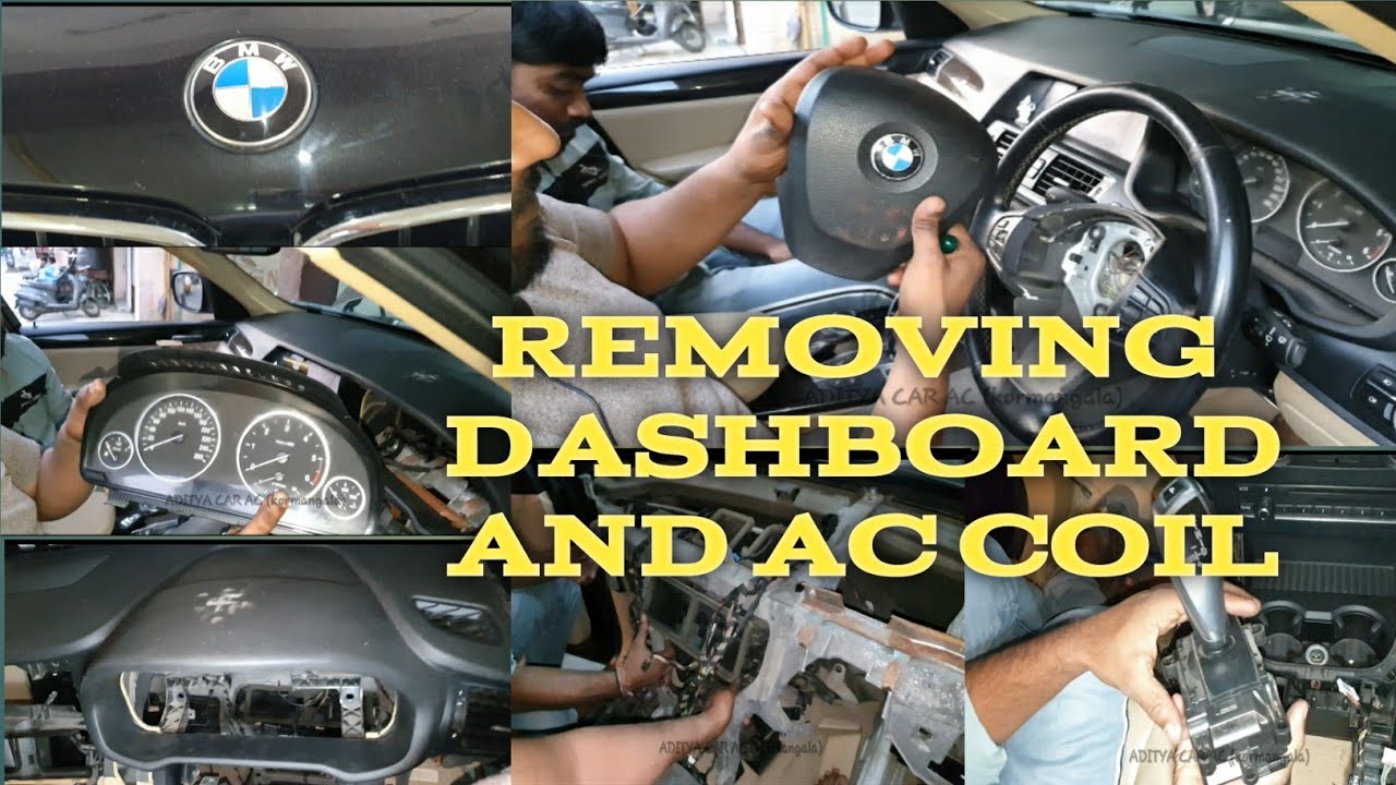 BMW X3 AC EVAPORATOR COIL REPLACEMENT | HOW TO REMOVE BMW X3 DASHBOARD #adityacarac