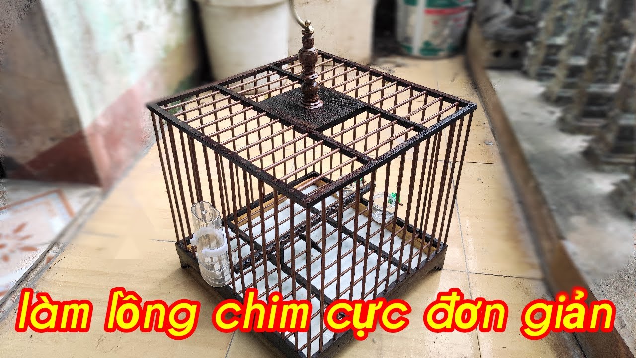 cách làm lồng chim đơn giản.how to make a bird cage.