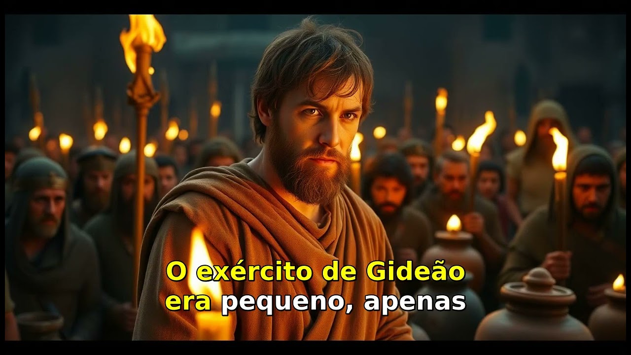 DEUS TRANSFORMA GIDEÃO EM UM VALENTE GUERREIRO...