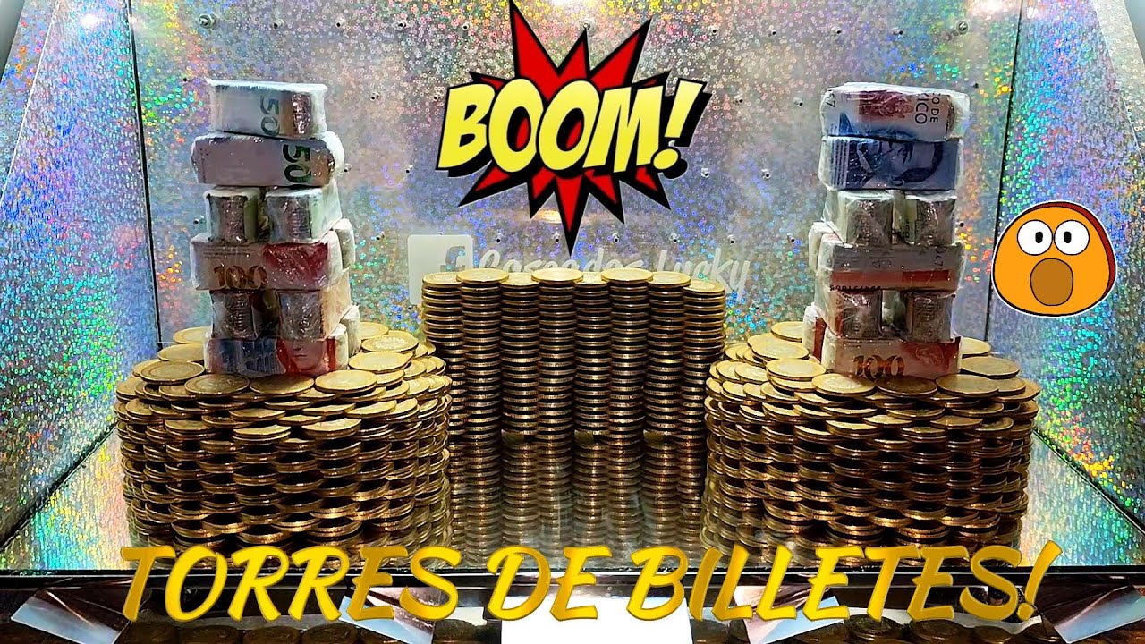 TORRES LEGENDARIAS DE BILLETES!!😱💲 PARA ABAJO!!🤩💸🎰 MAQUINA DE TORRES DE $10  #money #dinero #foryou