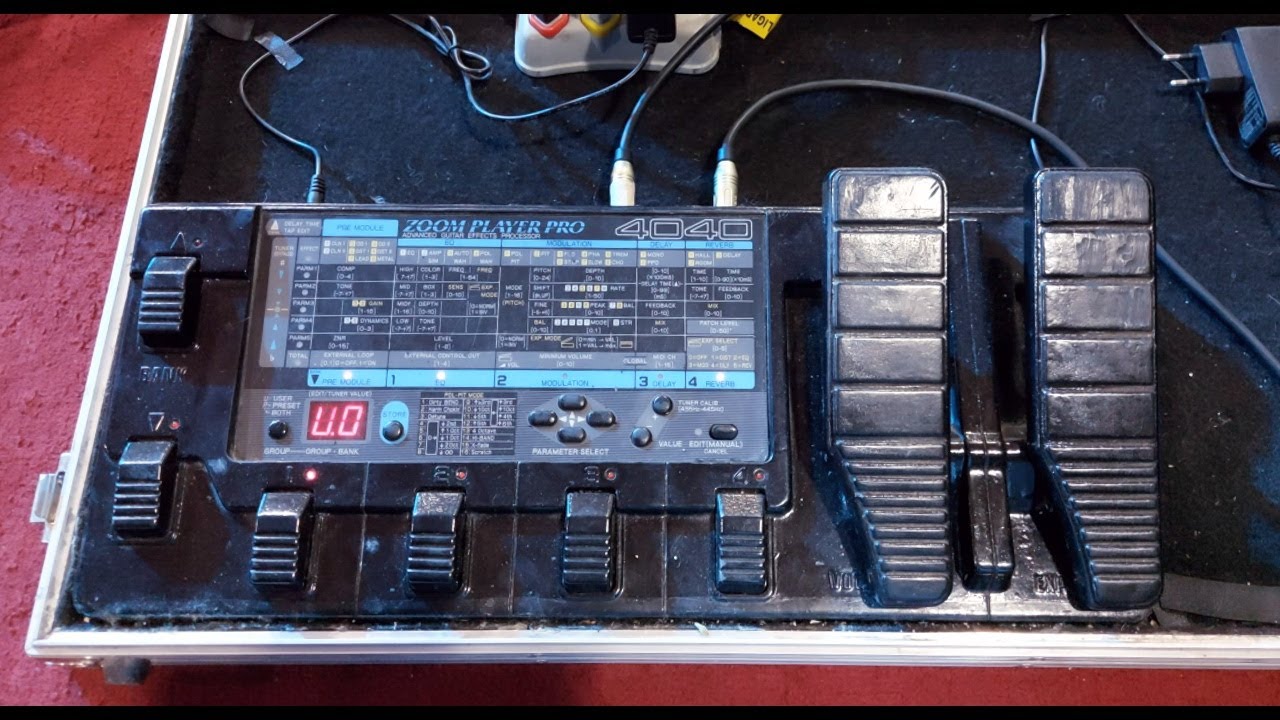 #Como resetar a pedaleira ZOOM 4040  | #De olho na Guitarra