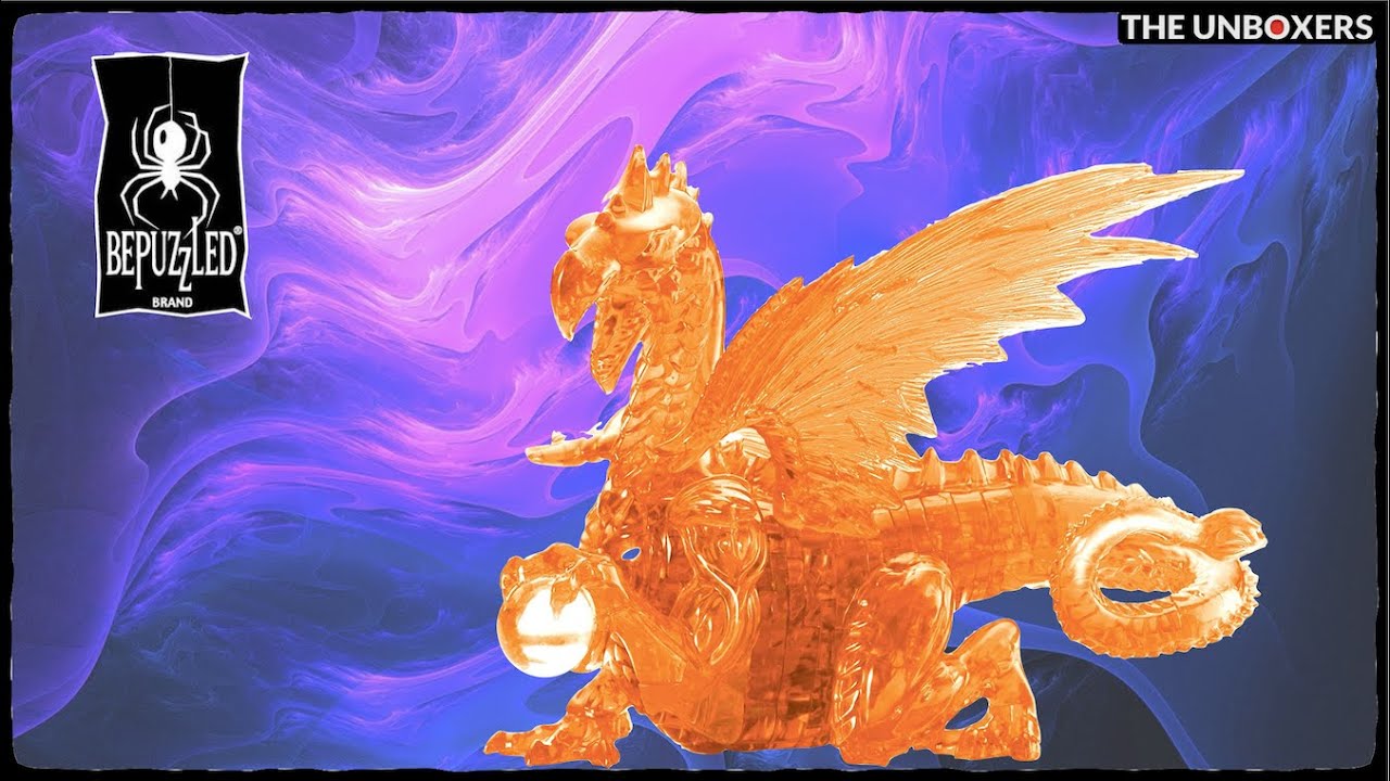 3D Crystal Dragon Puzzle by Bepuzzled
