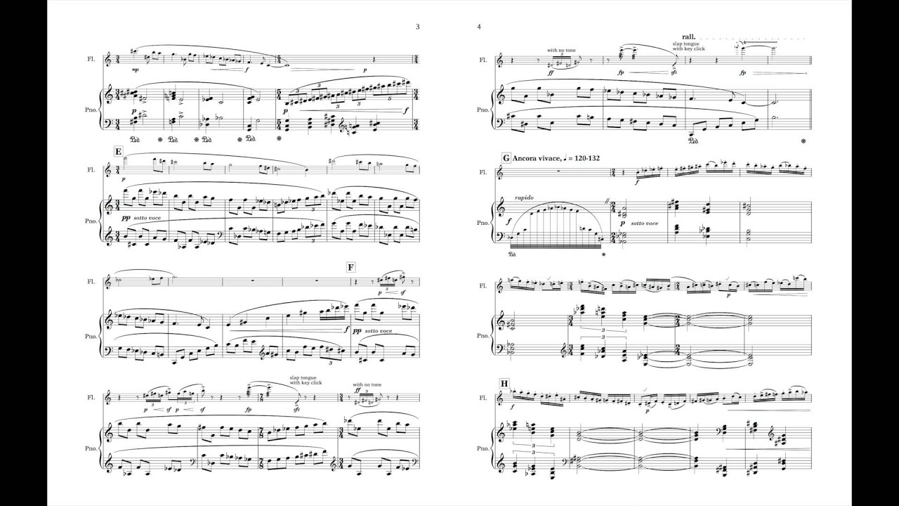 Black Swan for Flute and Piano