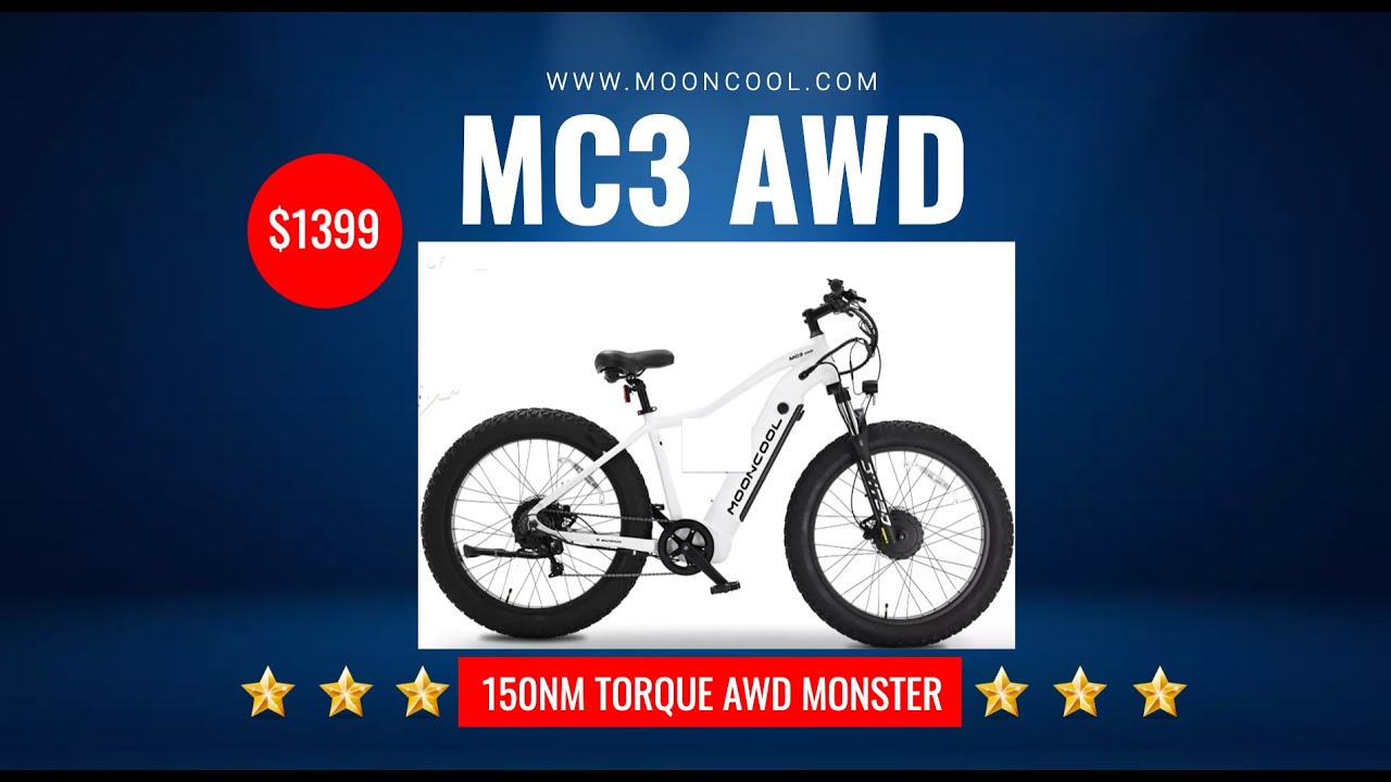 MOONCOOL MC3 UNBOXING AND FIRST LOOK AT THIS ALL WHEEL DRIVE E-BIKE