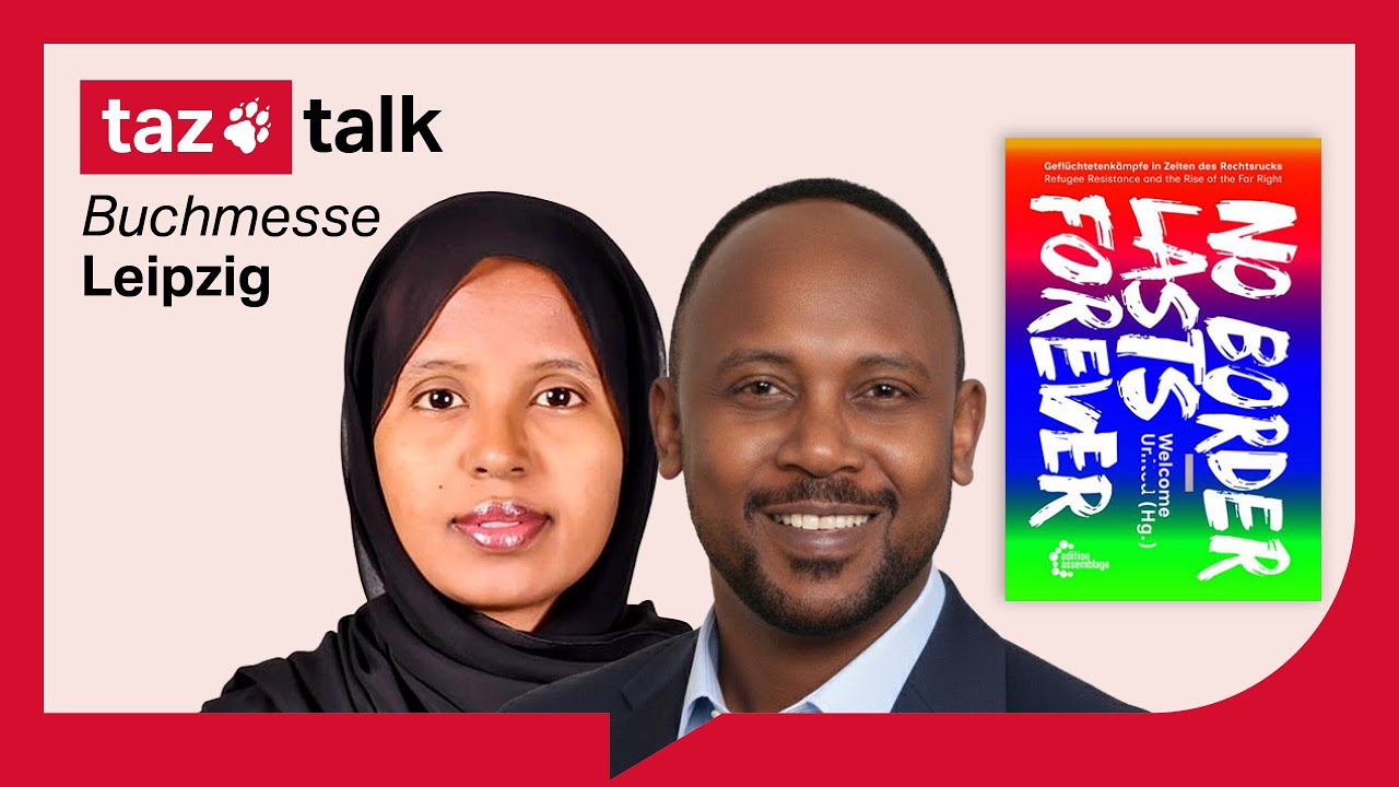 Muna Abdi und Hassan Nugud: No Border Lasts Forever – taz Talk meets Buchmesse Leipzig