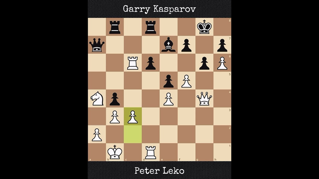 Peter Leko vs Garry Kasparov | Linares, Spain (2003)