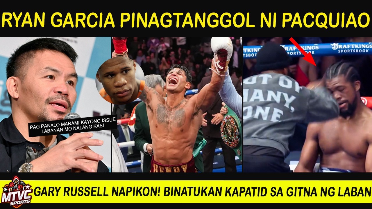 PACQUIAO Pinagtanggol si Ryan Garcia sa mga Haters | Russell Binatukan Kapatid!