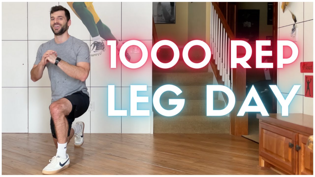 1000 Rep Leg Challenge | Hardest Bodyweight Legs Workout