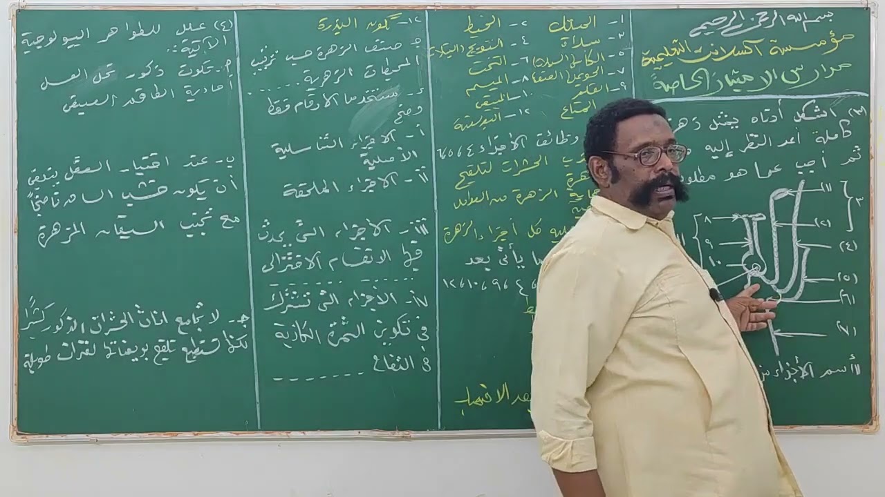 المراجعة النهائية _ احياء _ باب التكاثر ج 2_ الشهادة السودانية _حصص و مراجعات اكسلانت المجانية
