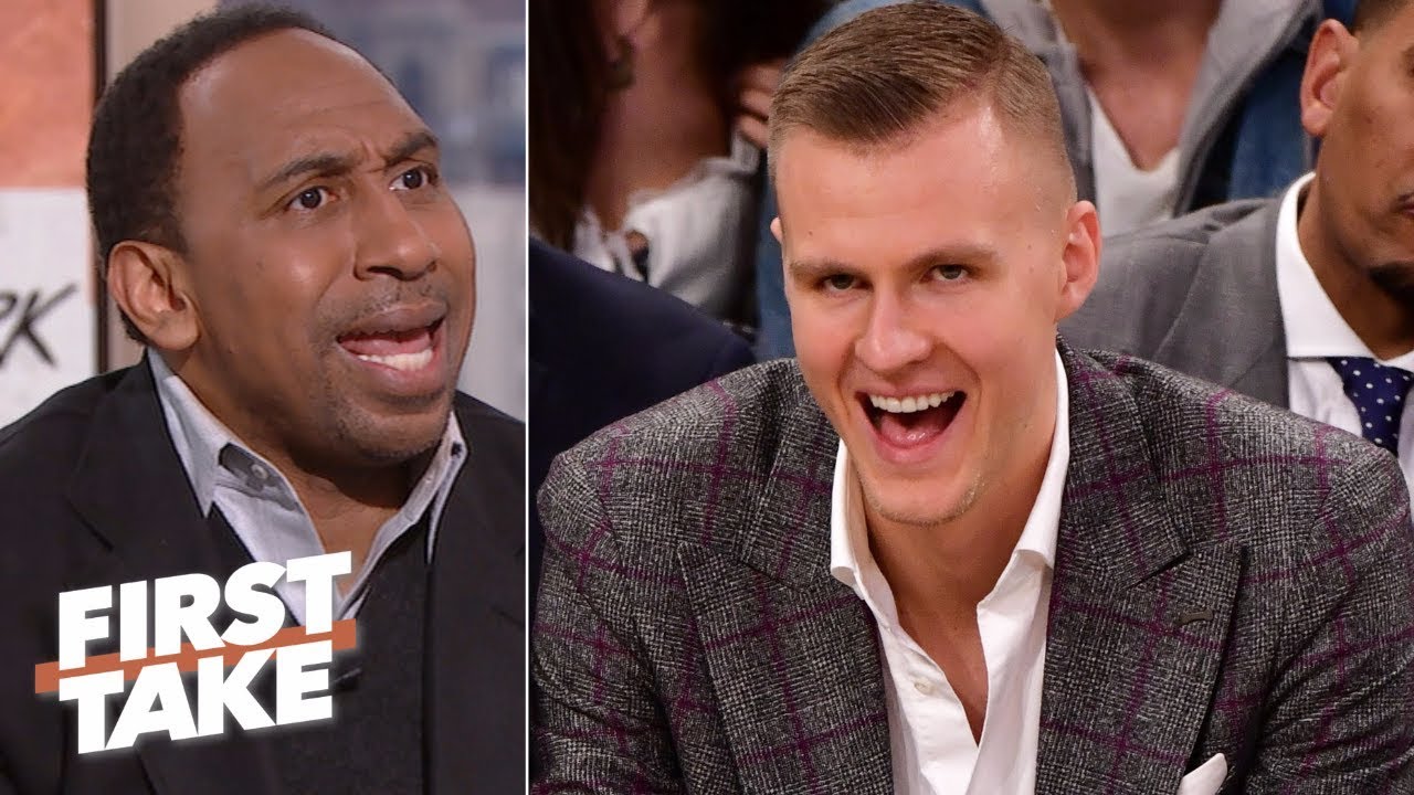 Stephen A. calls Max a traitor for Kristaps Porzingis take | First Take