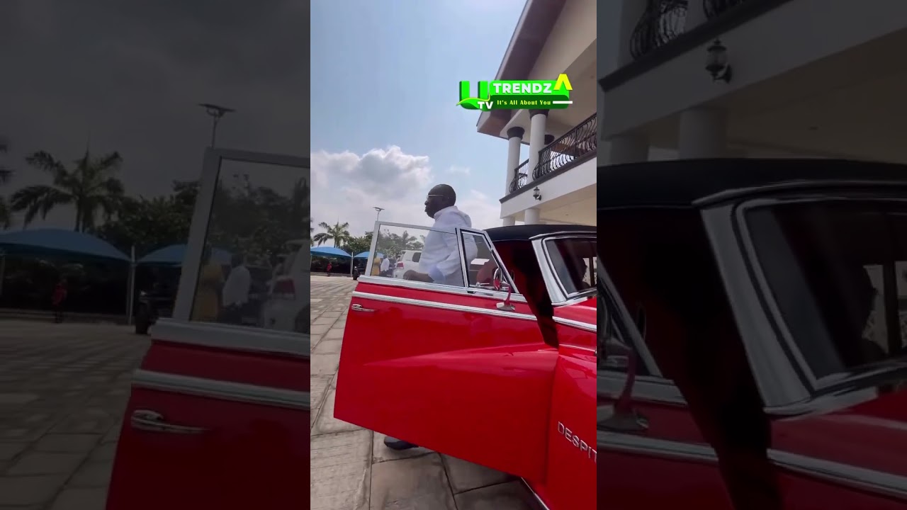 Dr Osei KWAME Despite Pulls Up In A Vintage Car On His 61st Birthday