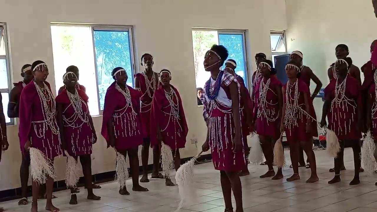STUDENTS PERFORMING A TAVETA FOLK SONG AT KENYA MUSIC FESTIVAL 