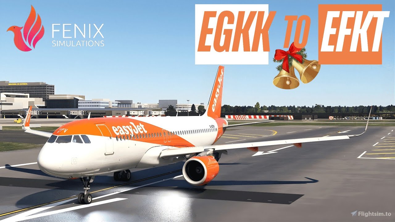 Real-World easyJet Flight: London Gatwick (LGW) to Kittilä (KTT) | Fenix A320+MSFS 2024 | Live