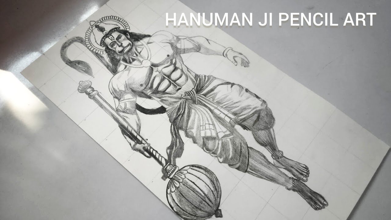 Lord Hanuman Pencil Drawing | Full Step-by-Step Sketch Video