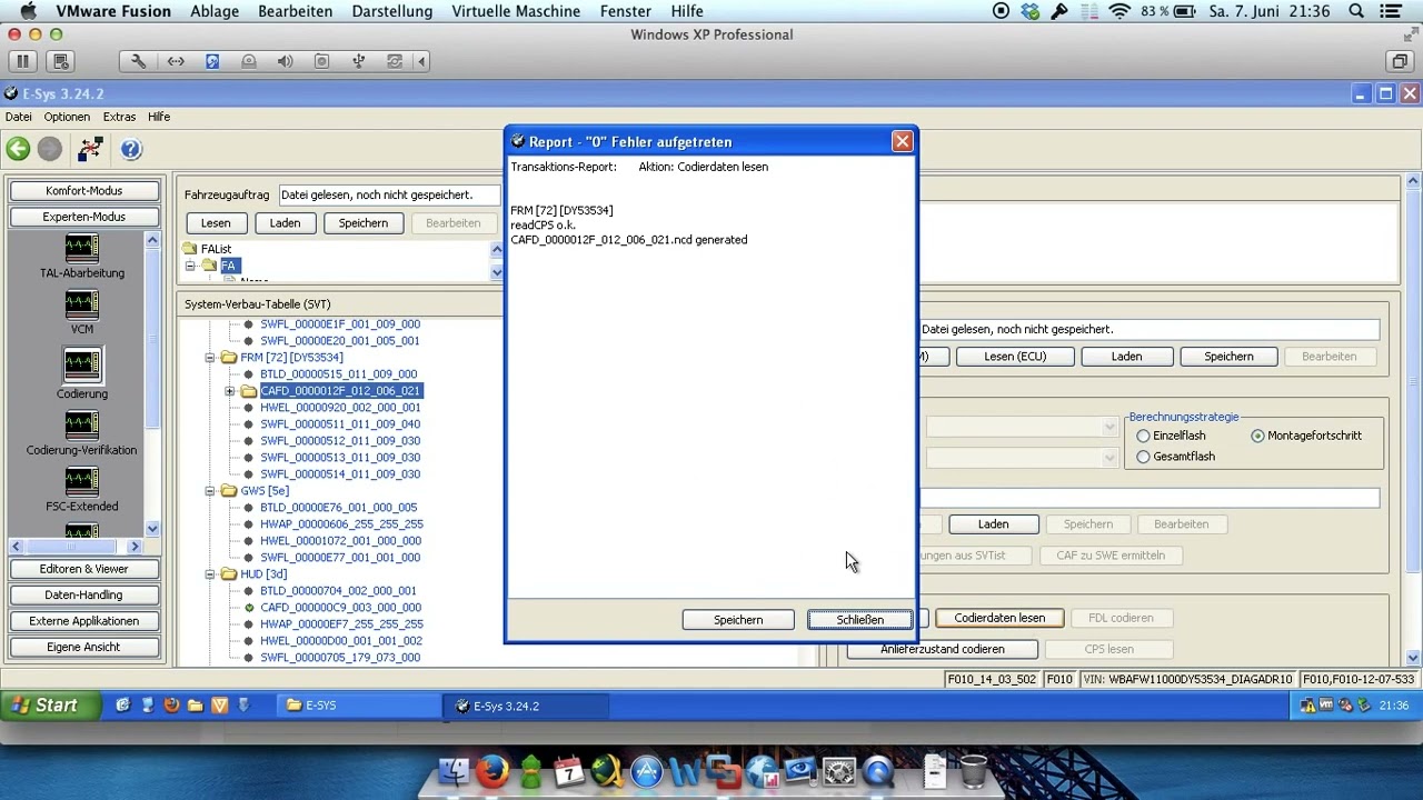 BMW F-series Coding with E-SYS English tutorial