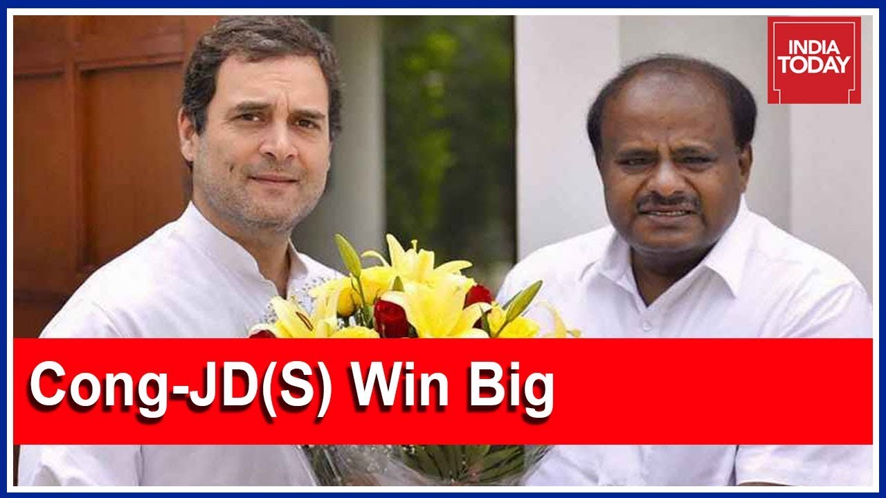 Massive Victory For Congress-JD(S) Alliance In Karnataka Bypolls