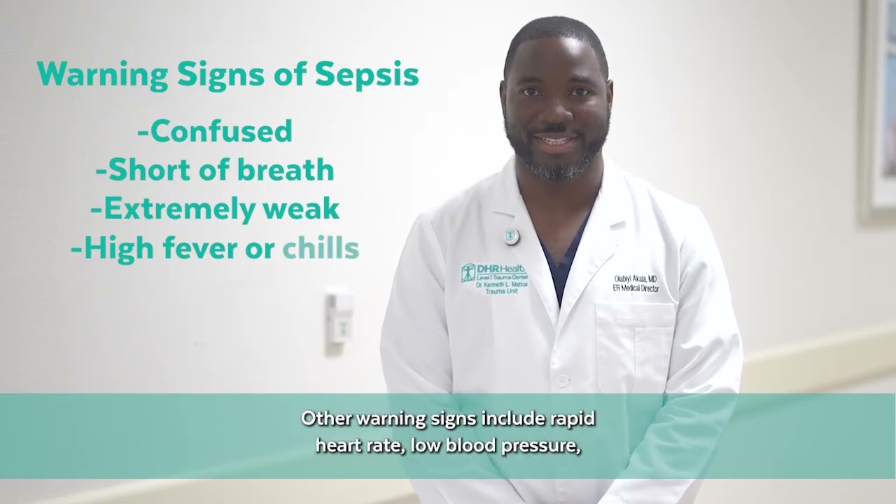 DHR Health Emergency Department - Warning Signs of Sepsis