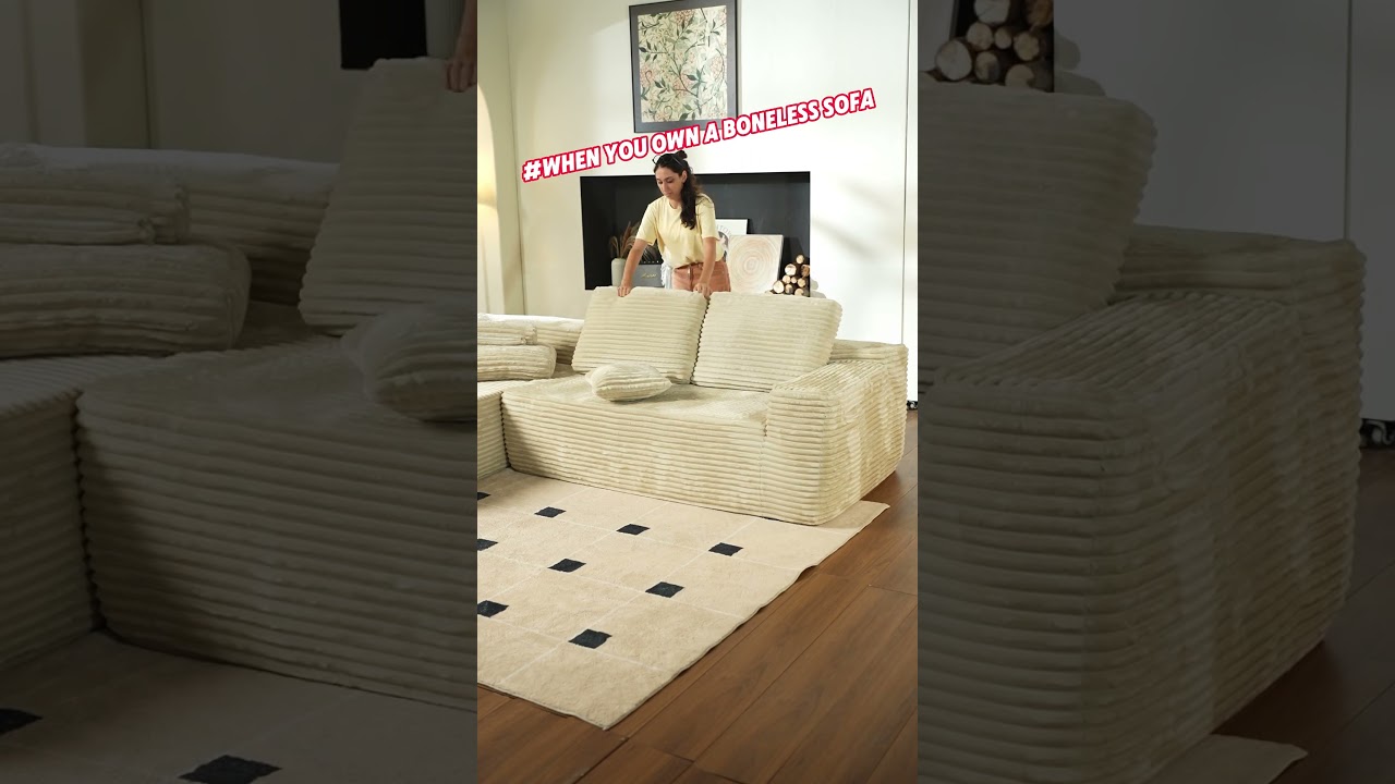 Boneless sofas give you more than a little bit of pleasure #cozy #couch  #sofa