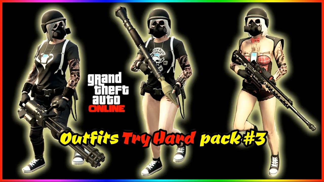 Conjuntos Modeados Femenino GTA V Online [PACK 3] [PS4/XBOX ONE/PC]