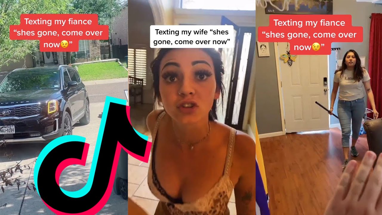 Texting My WifeGf She's Gone, Come Over Now And See Reaction ❤ TikTok Compilation #Short