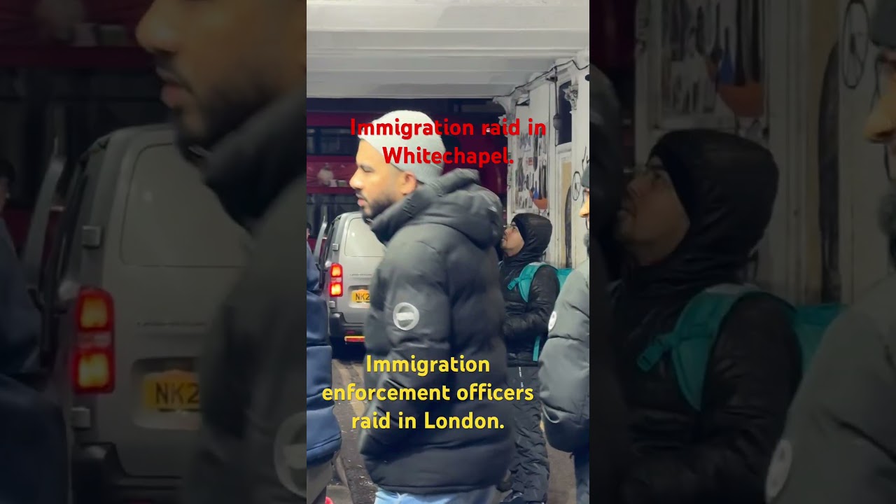 Immigration raid in Whitechapel, London. #immigration #uk  #immigrants
