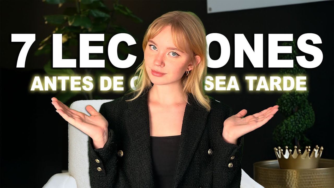7 Lecciones Que Las MUJERES Aprenden Demasiado TARTE.