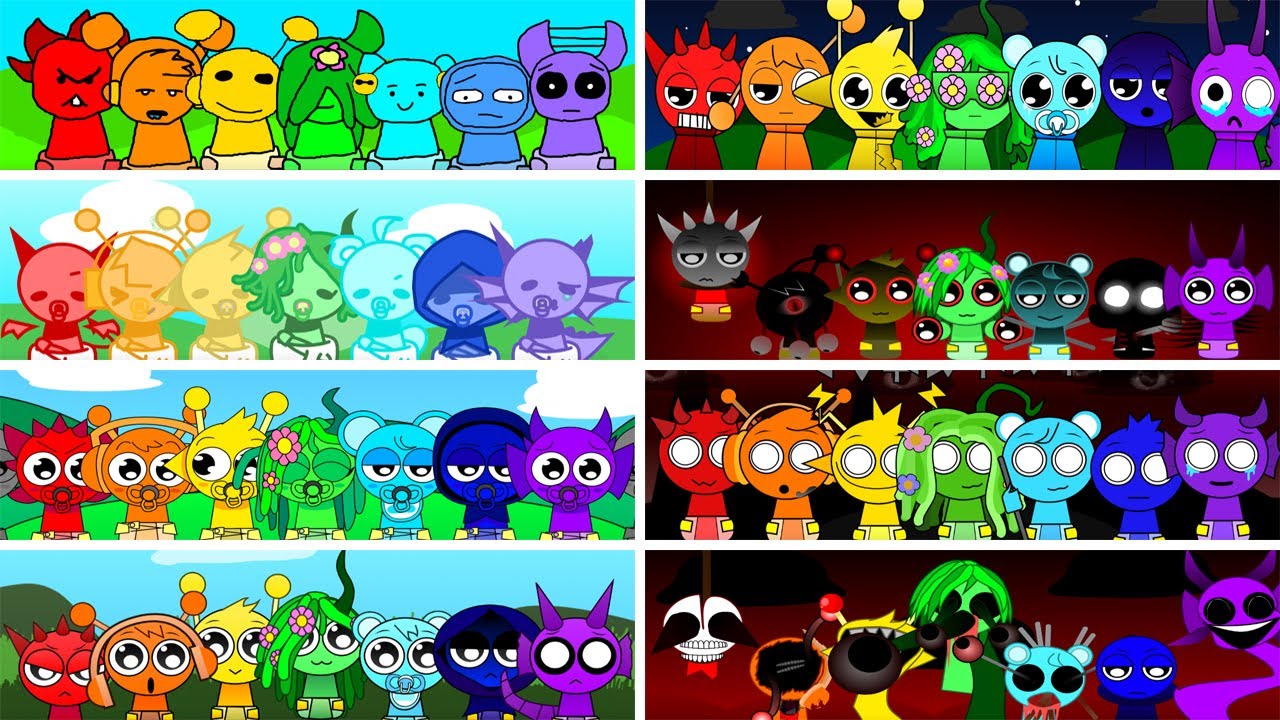 Incredibox - Sprunki but RAINBOW in ALL Babies Mods | Part 4