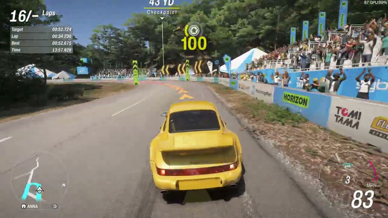 Forza Horizon 6 Narai-Juku Monthly Rivals 00:52.381 | Porsche 911 Turbo S Leichtbau Hotlap