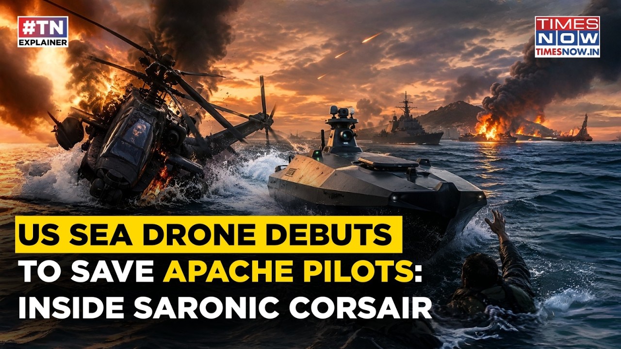 Iran War: US Navy Sea Drone Makes Debut To Save Crashed Apache Pilots | Inside Saronic Corsair