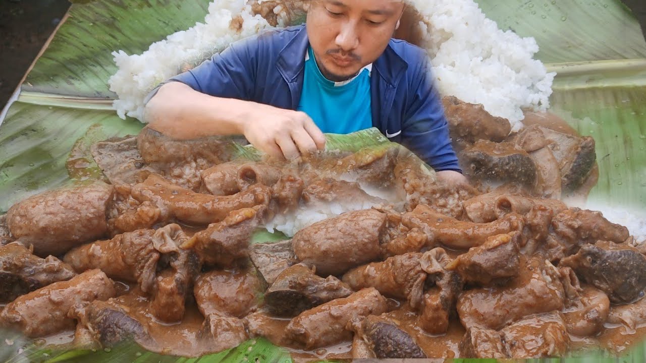 Delicious beef innards mukbang pure naga style 