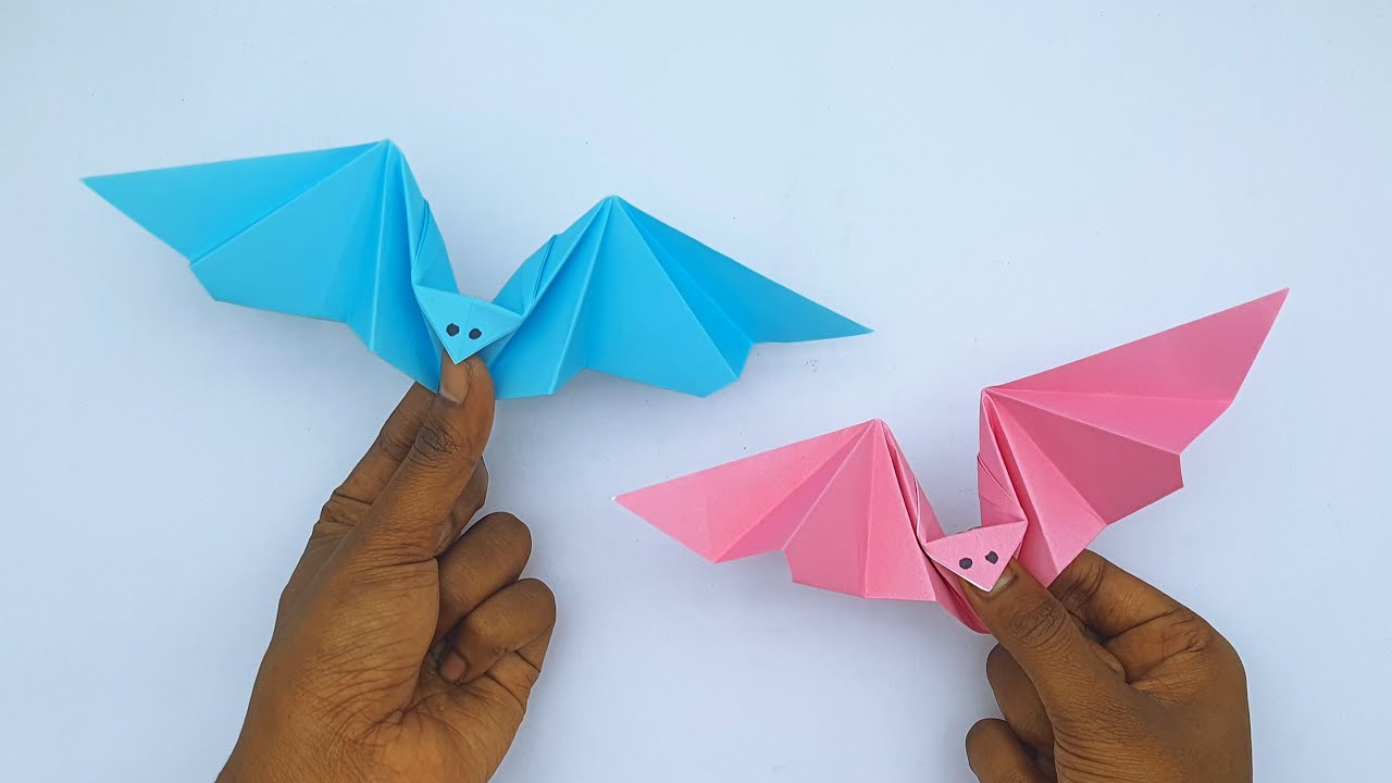 How To Make Paper Flapping Bat Easy | Origami Bat Making Tutorial | Making Paper Toy Bat