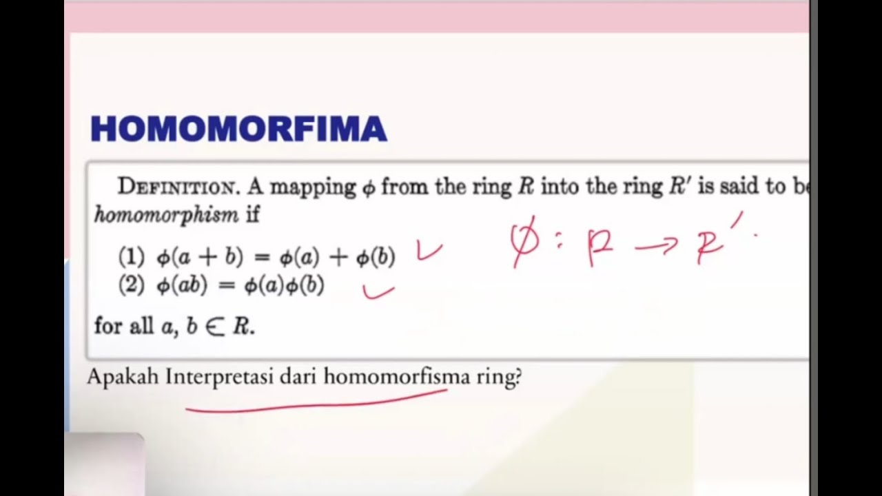 Homomorfisma Ring - Struktur Aljabar
