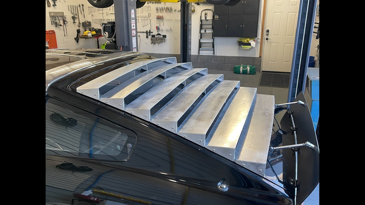 Skillard 280ZX Rear Window Louvers (S130) Installation