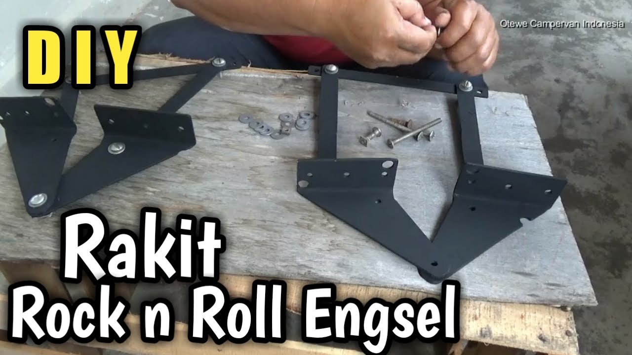 DIY Rock n Roll Engsel || cara buat Tempat Tidur tapi Kursi Kijang Grand Campervan Sederhana PART 5